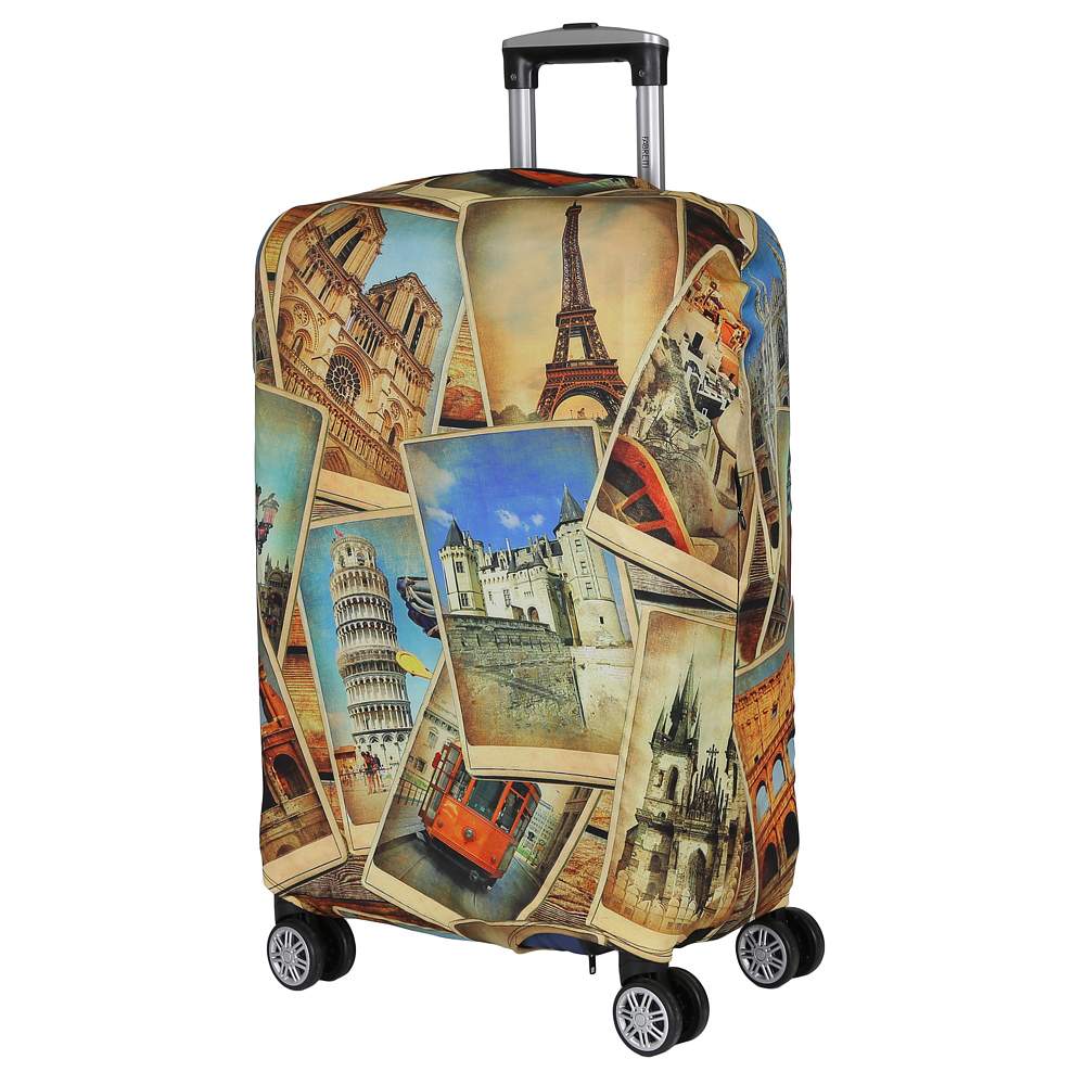 Чехол для чемодана Fabretti W1019 разноцветный L