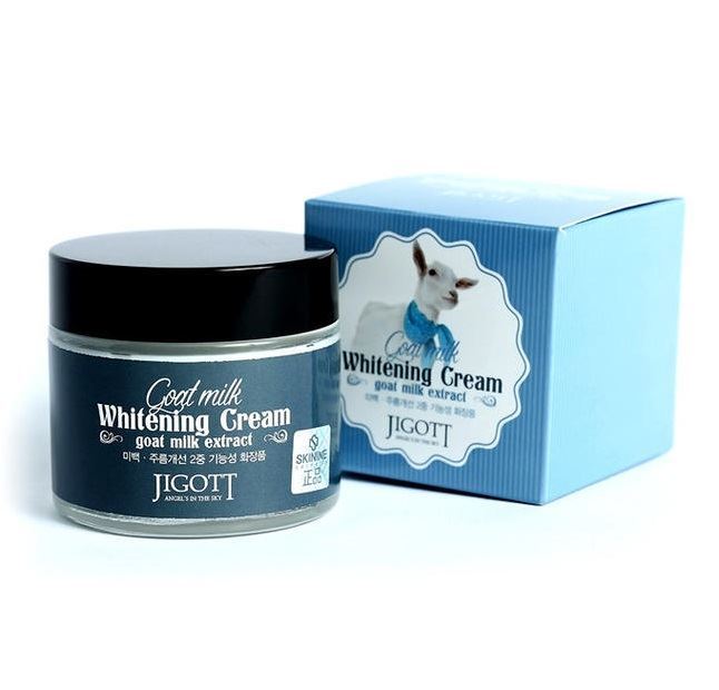 Отбеливающий крем для лица с экстрактом козьего молока Jigott Goat Milk Whitening Cream - купить в CHICBERRY, цена на Мегамаркет