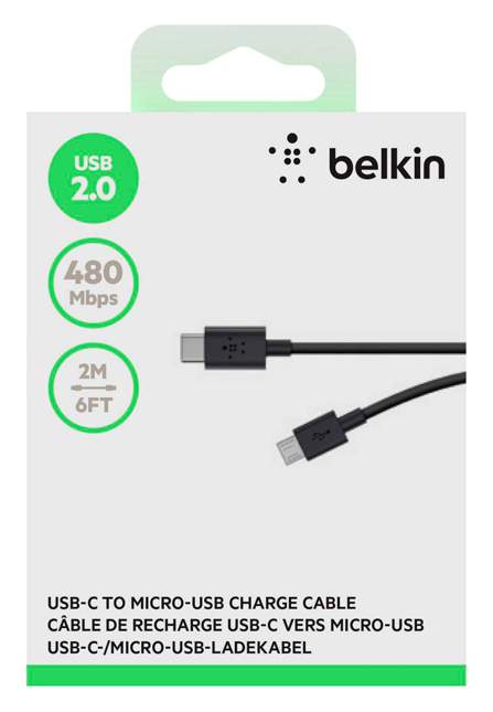 Кабель Belkin f2CU033 microUSB 2м Black