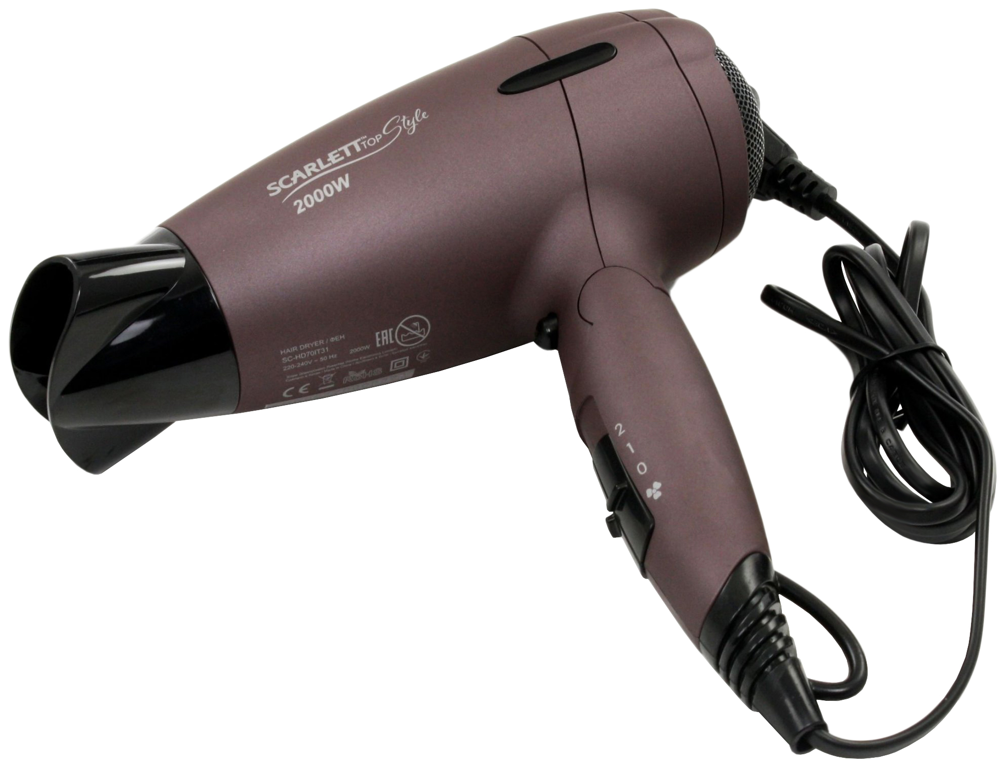 Как разобрать фен скарлет топ style 1400w
