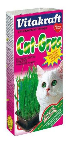 Лакомство для кошек Vitakraft смесь для проращивания свежей травы, 120г