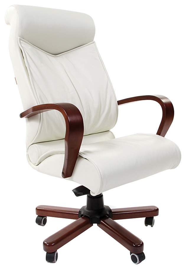Кресло руководителя Chairman 420 WD кожа белый