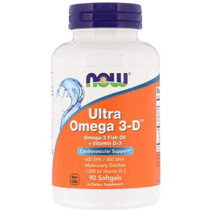 NOW Ultra Omega-3-D 600 EPA/300 DHA 90 капсул - купить в интернет-магазинах, цены на Мегамаркет | жирные кислоты 733739016638