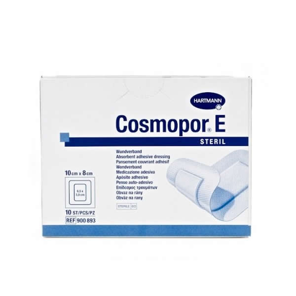 Повязка Cosmopor E послеоперационная стерильная самоклеящаяся 10 х 8 см 10 шт.