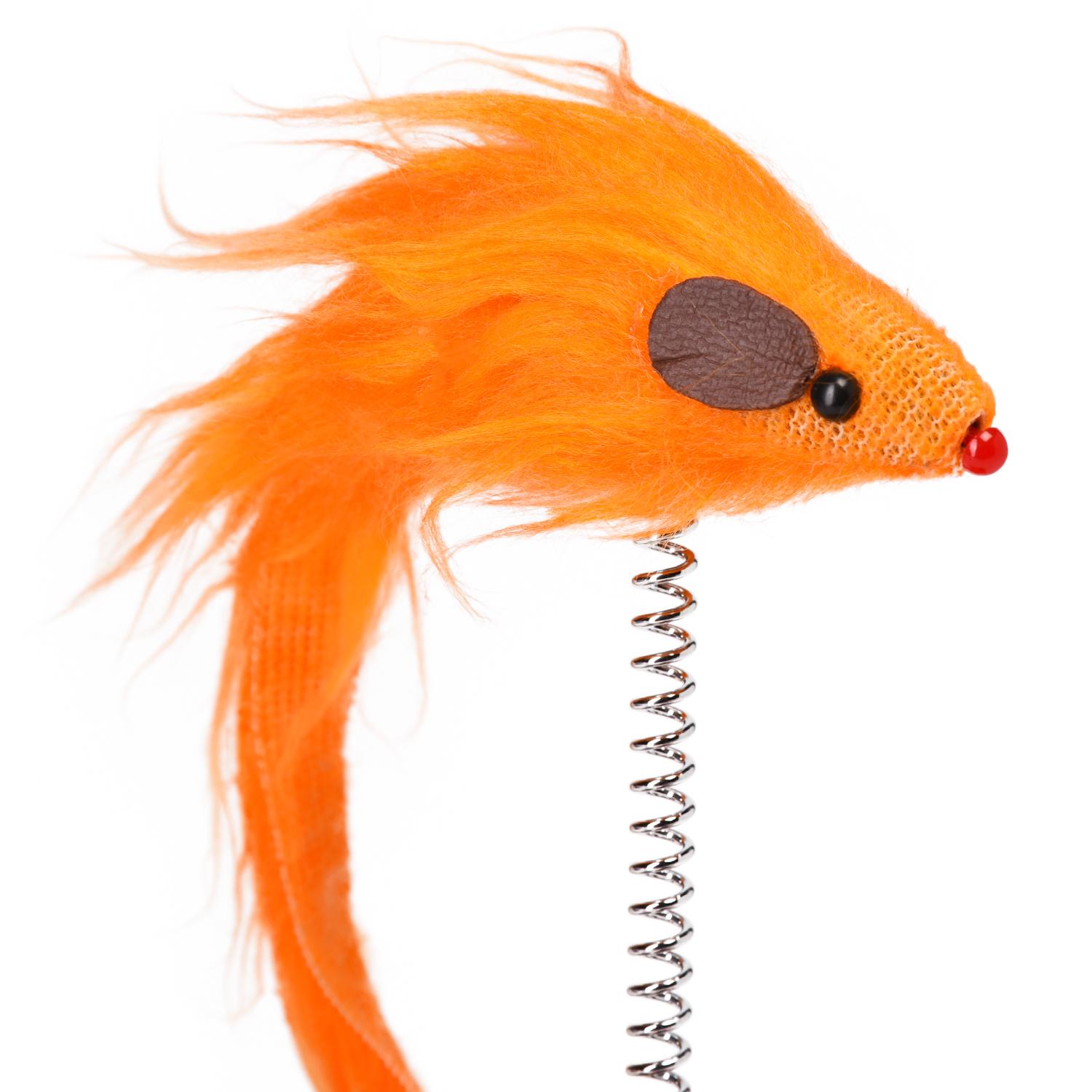 Игрушка для кошек Nobby Мышки на пружинке, 15 см