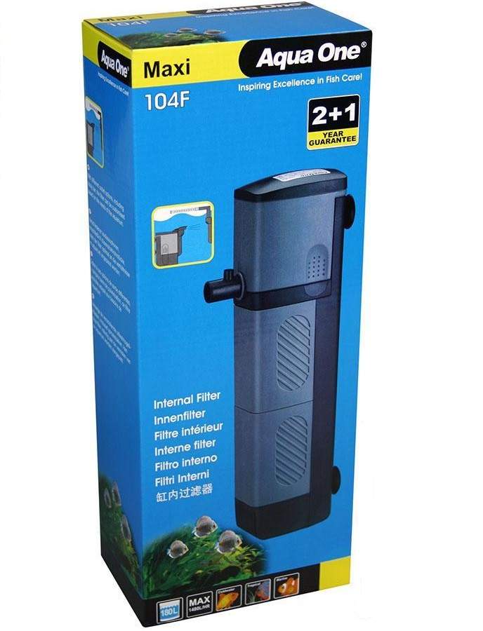 Фильтр для аквариума внутренний Aqua One Maxi 104F, 1480 л/ч, 30 Вт