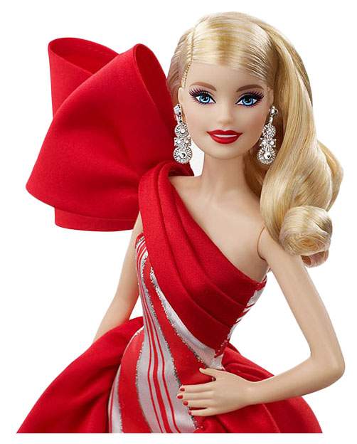 Миниатюра Праздничная кукла Barbie, блондинка (29 см) № 2.