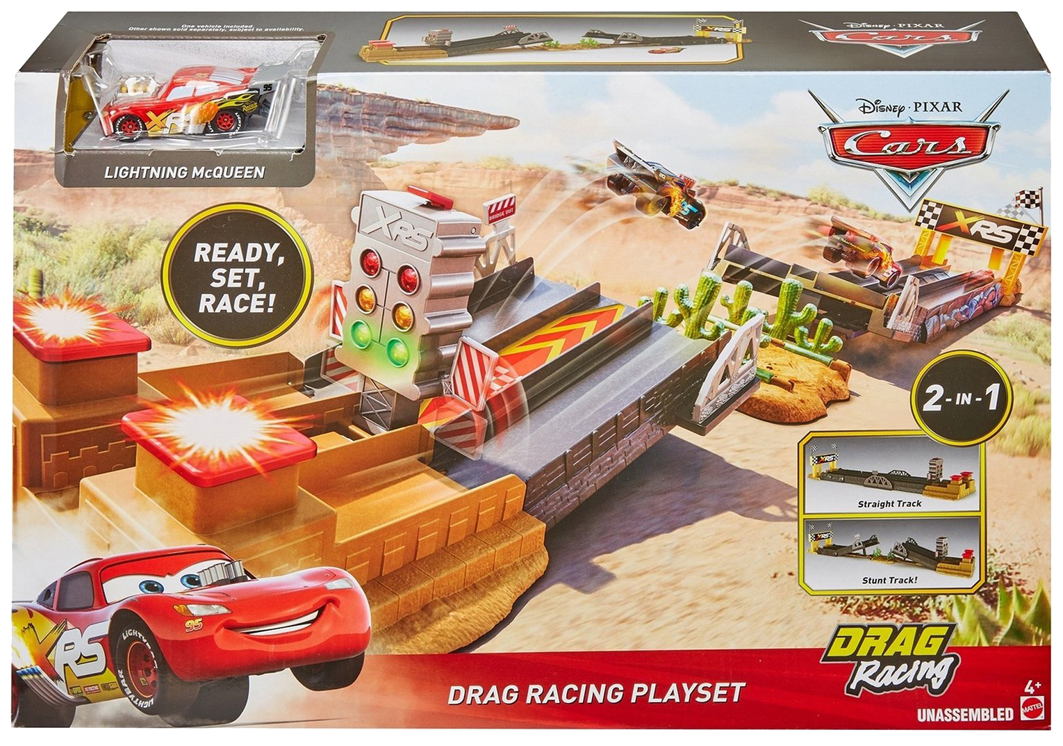 Игровой набор Mattel Cars Drag Racing GFM09 – купить в Москве, цены в  интернет-магазинах на Мегамаркет