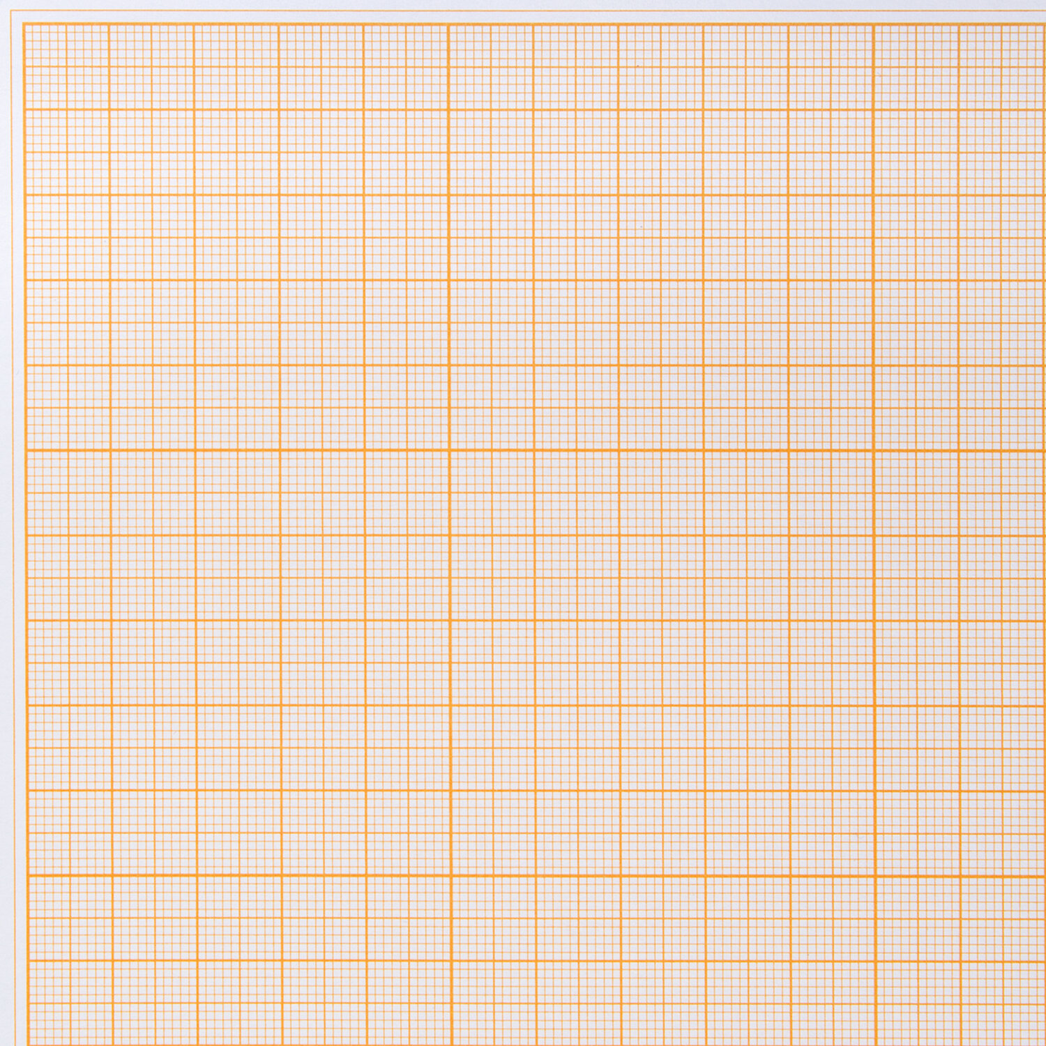 Бумага масштабно-координатная, рулон 640мм х10м, оранжевая, staff, 122809