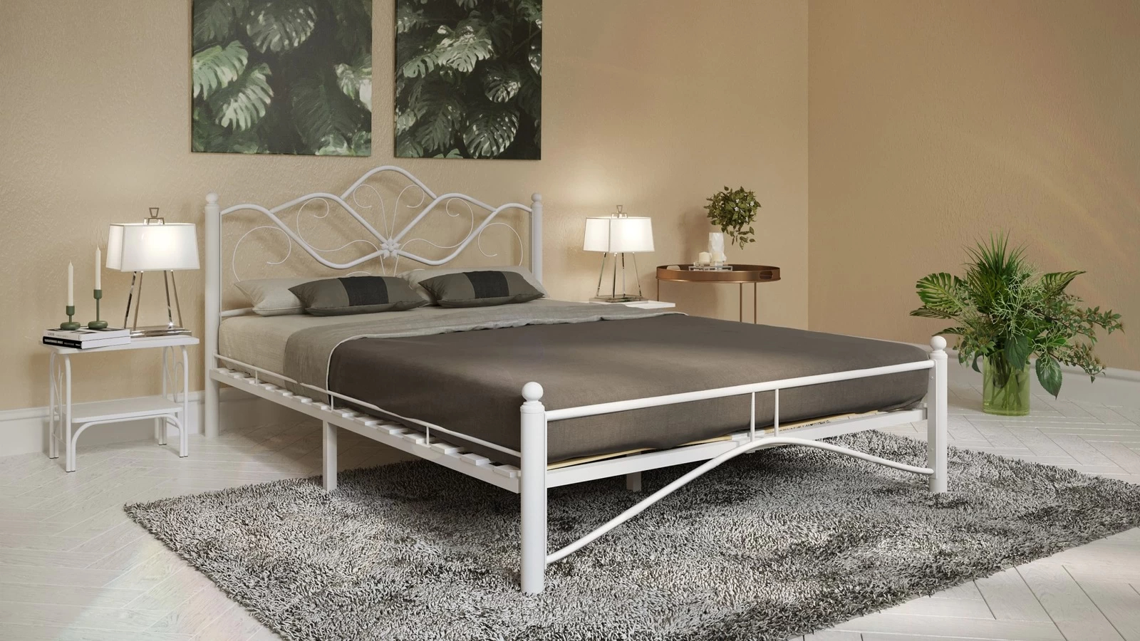 Кровать Askona LUARA, цвет белый 160x200