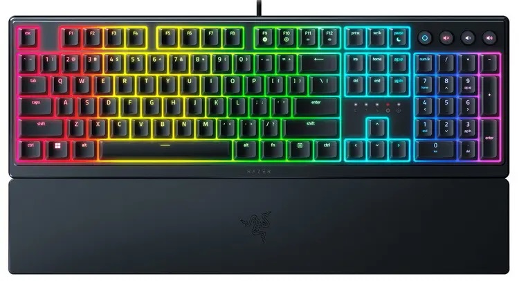 Проводная игровая клавиатура Razer Ornata V3 черный (RZ03-04460800-R3R1), купить в Москве, цены в интернет-магазинах на Мегамаркет