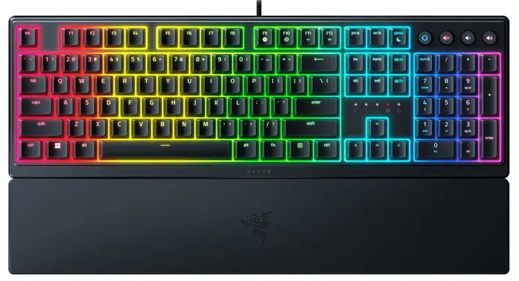 Проводная игровая клавиатура Razer Ornata V3 Black (RZ03-04460800-R3R1) - купить в Мегамаркет Москва Томилино, цена на Мегамаркет