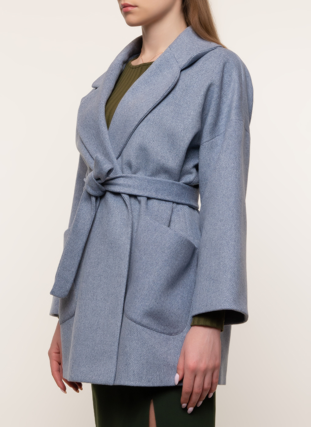 Пальто женское Каляев 45016 голубое 44-46 RU