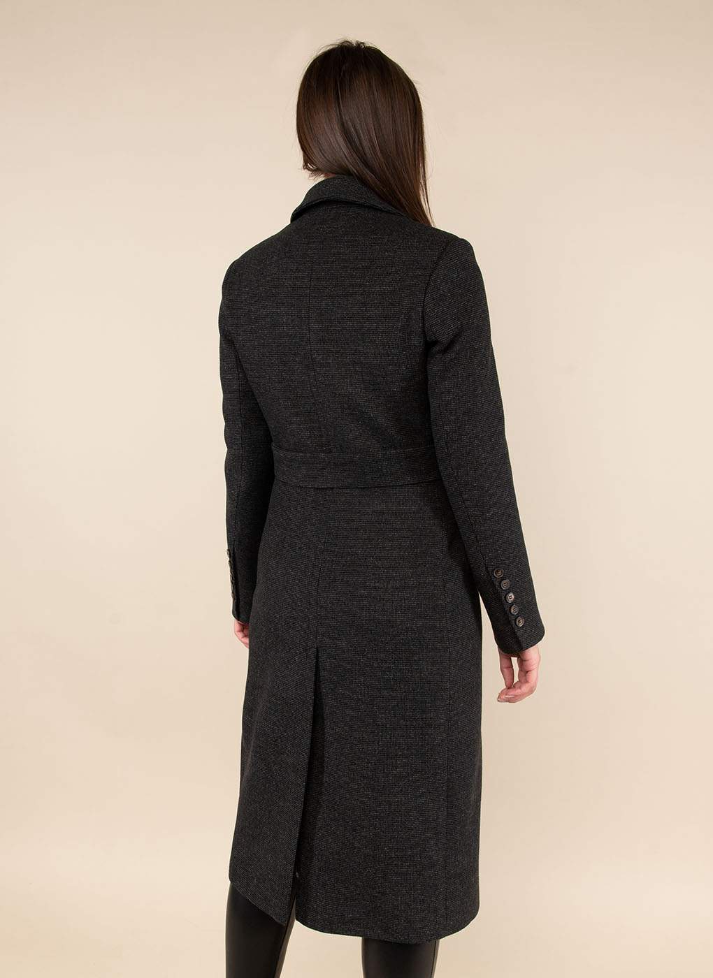 Пальто женское Каляев 52049 черное 46 RU