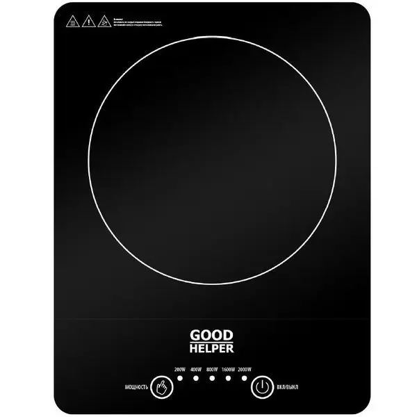 Настольная электрическая плитка Goodhelper ES-20W01 Black - купить в AVTO-1, цена на Мегамаркет