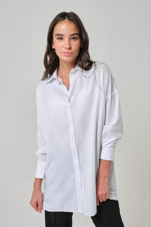 Рубашка женская Tom Farr T W7604.50 белая 48 RU