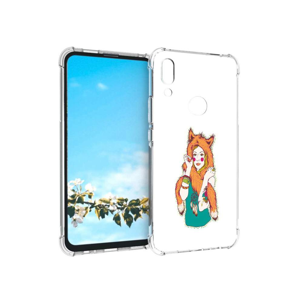 Чехол MyPads Tocco для Huawei P Smart Z Девушка лиса – купить в Москве,  цены в интернет-магазинах на Мегамаркет