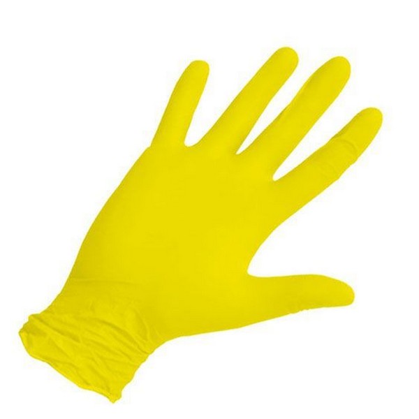 Nitrimax, Перчатки нитриловые желтые, размер M, 100 шт.