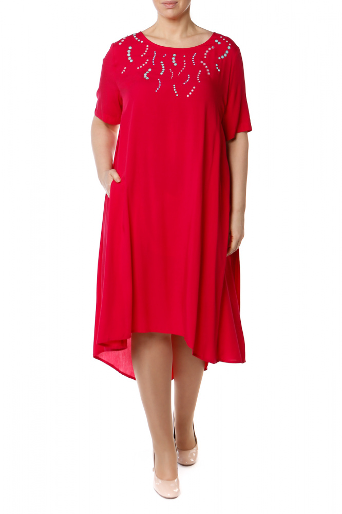 Платье женское LE FATE LF0454A_1 розовое 52