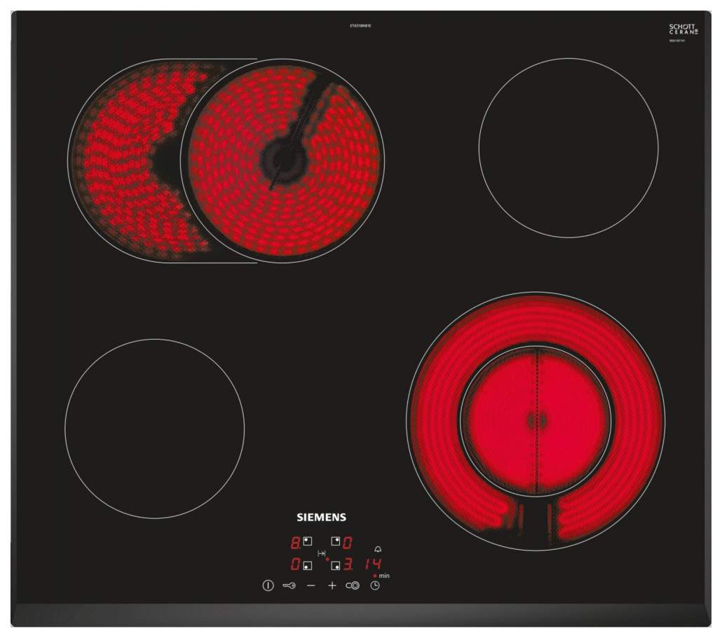 Встраиваемая варочная панель электрическая Siemens ET651BNB1E черный ...