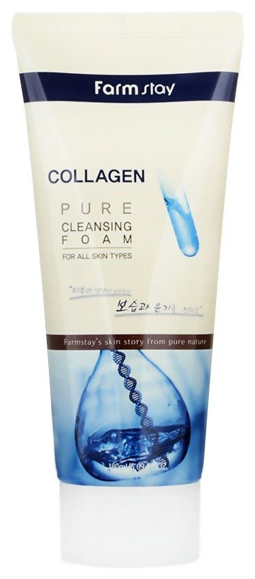 Пенка для умывания FarmStay Collagen Pure Cleansing 180 мл - отзывы покупателей на Мегамаркет | пенка для лица