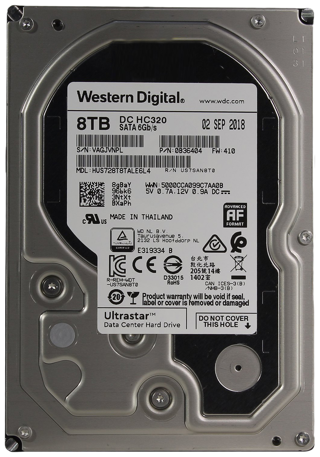 Жесткий диск WD Ultrastar DC 8ТБ (HUS728T8TALE6L4) - купить в Lime Store, цена на Мегамаркет