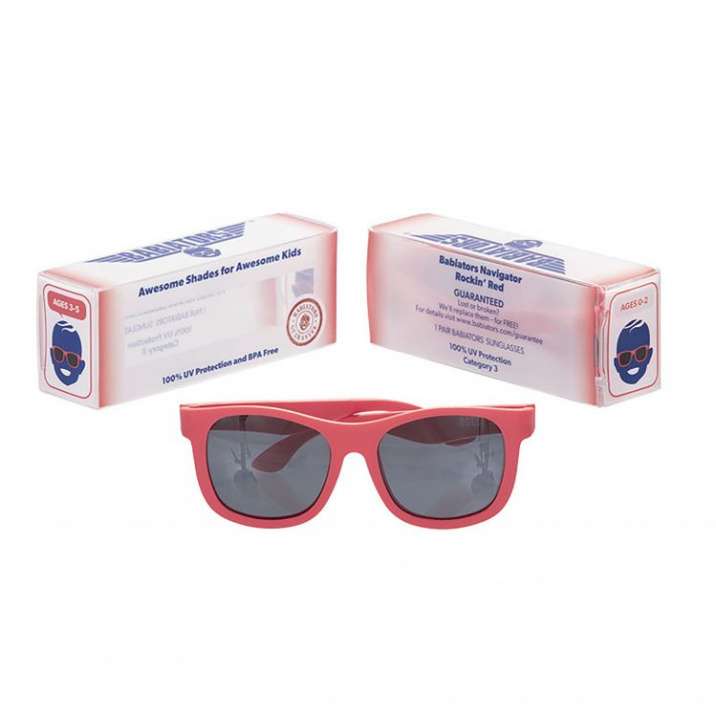 Солнцезащитные очки Babiators Original Navigator Rockin` Red 3-5 лет