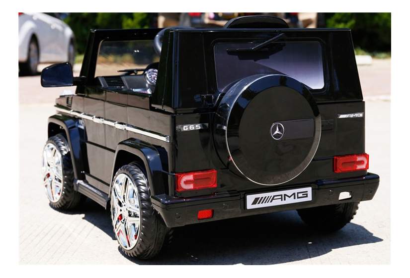 Электромобиль Mercedes-Benz G65 AMG черный глянец RIVERTOYS