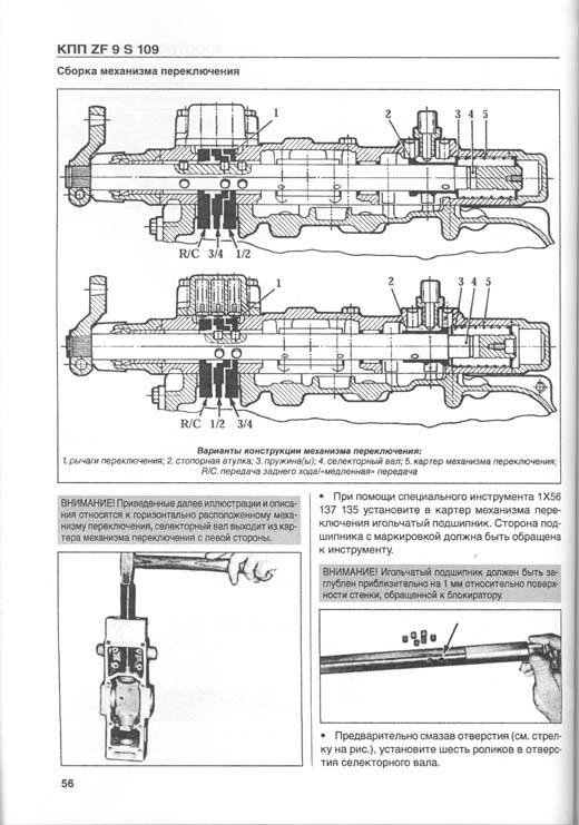 Схема переключения кпп zf9