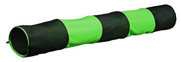 Тоннель для грызунов TRIXIE текстиль, 18х130 см, цвет зеленый, черный, оранжевый