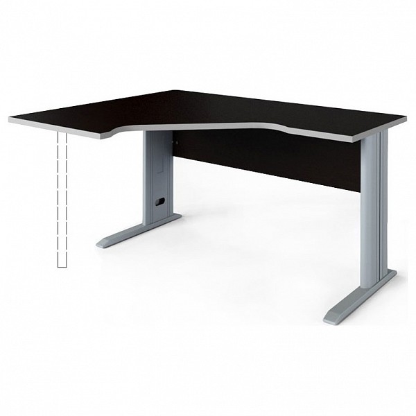 Письменный стол Pointex Свифт-25 Imago S СА-2SD(L), белый/дуб темный