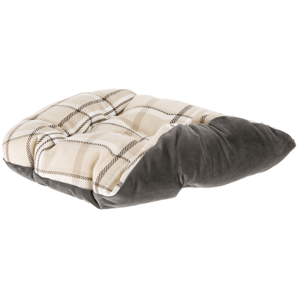 Лежанка Ferplast Charles с двухсторонней подушкой для собак (56 x 42 x 20 см, Коричневый)