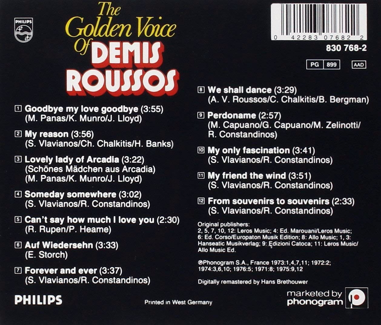 Demis Roussos The Golden Voice Of Demis Roussos (CD), купить в Москве, цены  в интернет-магазинах на Мегамаркет