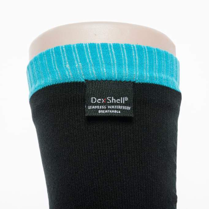 Носки DexShell Waterproof Coolvent голубые; черные S