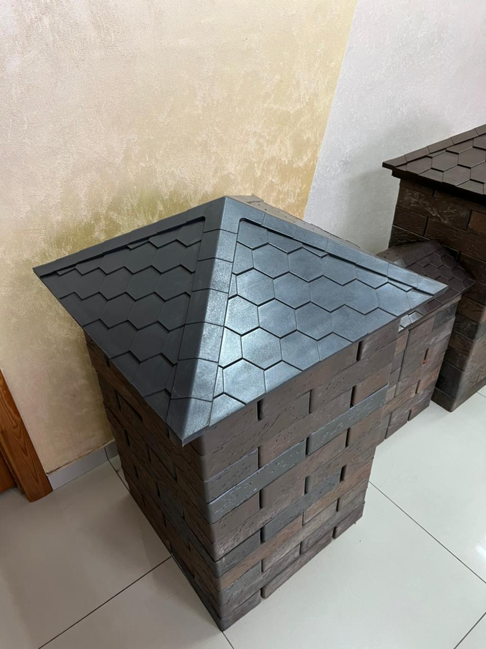 Колпак для забора Zking Everest 535*535мм Ever53-53-3 (2*2 кирпича ...