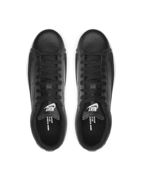 Nike blazer low clearance womens black leather