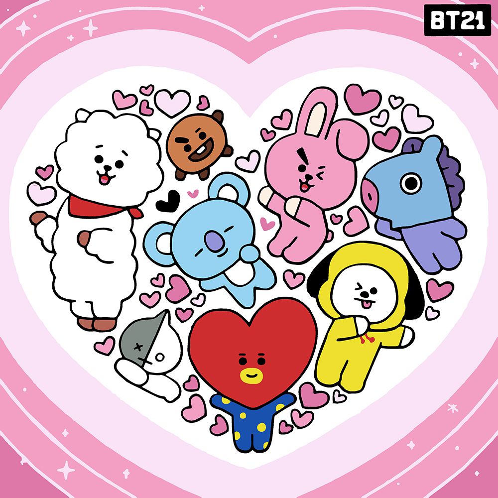 Bts bt21 рисунки