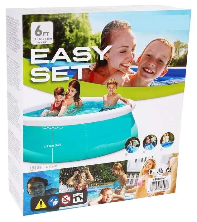 Надувной бассейн Intex Easy Set 28101 183x183x51 см