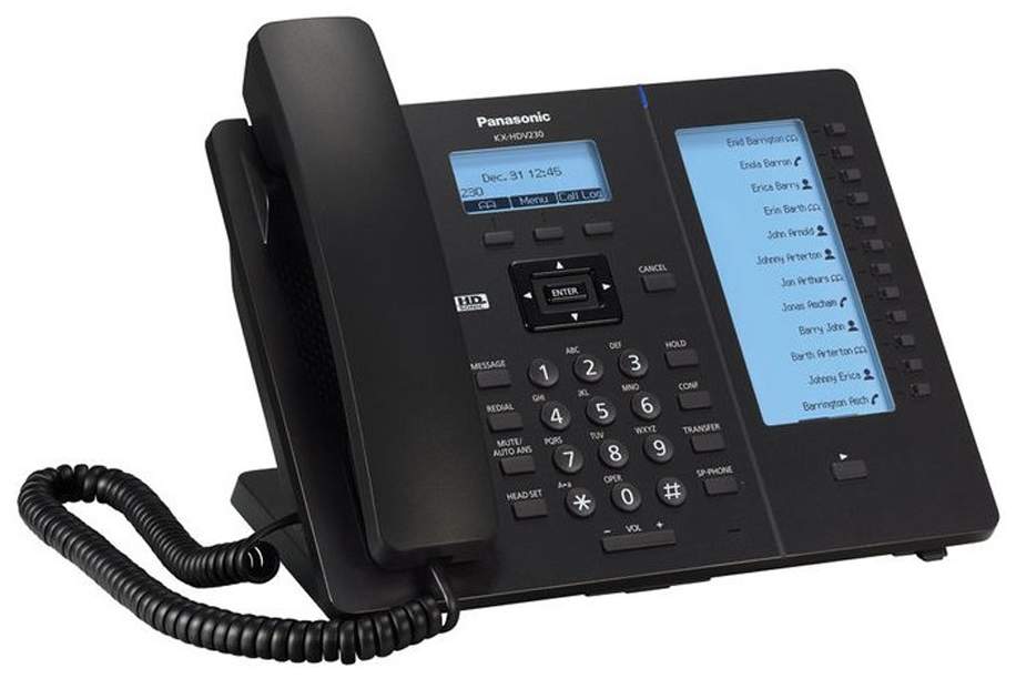 Проводной SIP-телефон Panasonic KX-HDV230RUB Black
