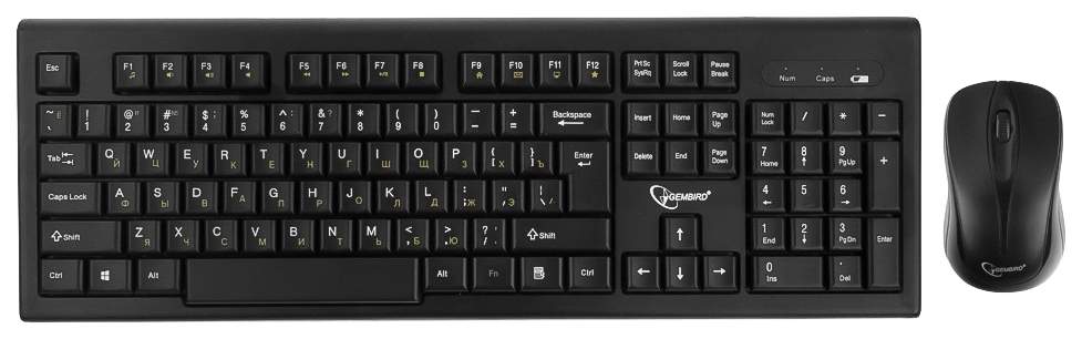 Комплект клавиатура и мышь Gembird KBS-8002, купить в Москве, цены в интернет-магазинах на Мегамаркет