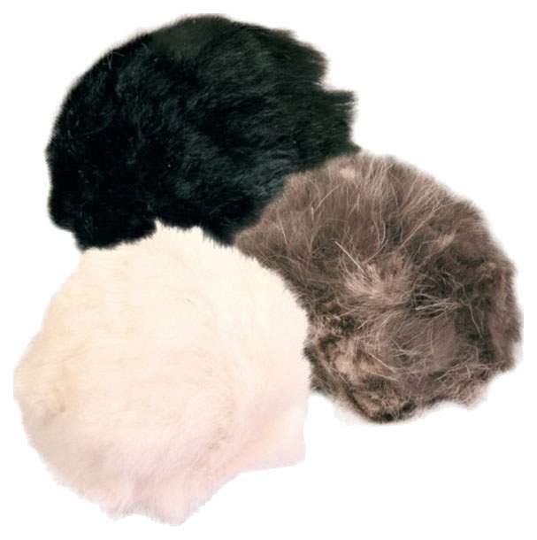 Меховые мячи для кошек TRIXIE искусственный мех, в ассортименте, 3 см