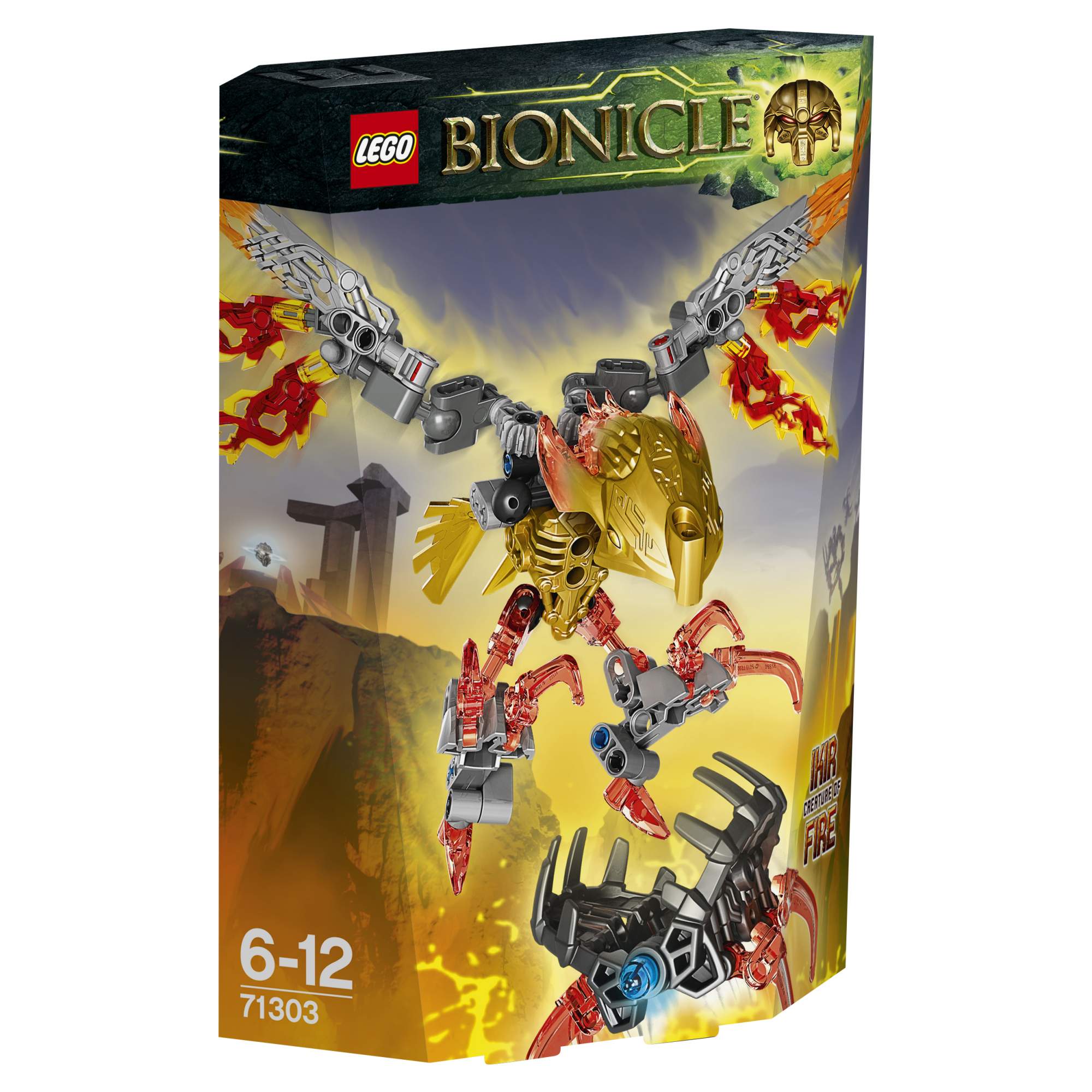 Купить конструктор LEGO Bionicle Икир, Тотемное животное Огня (71303), цены  на Мегамаркет | Артикул: 100000075632