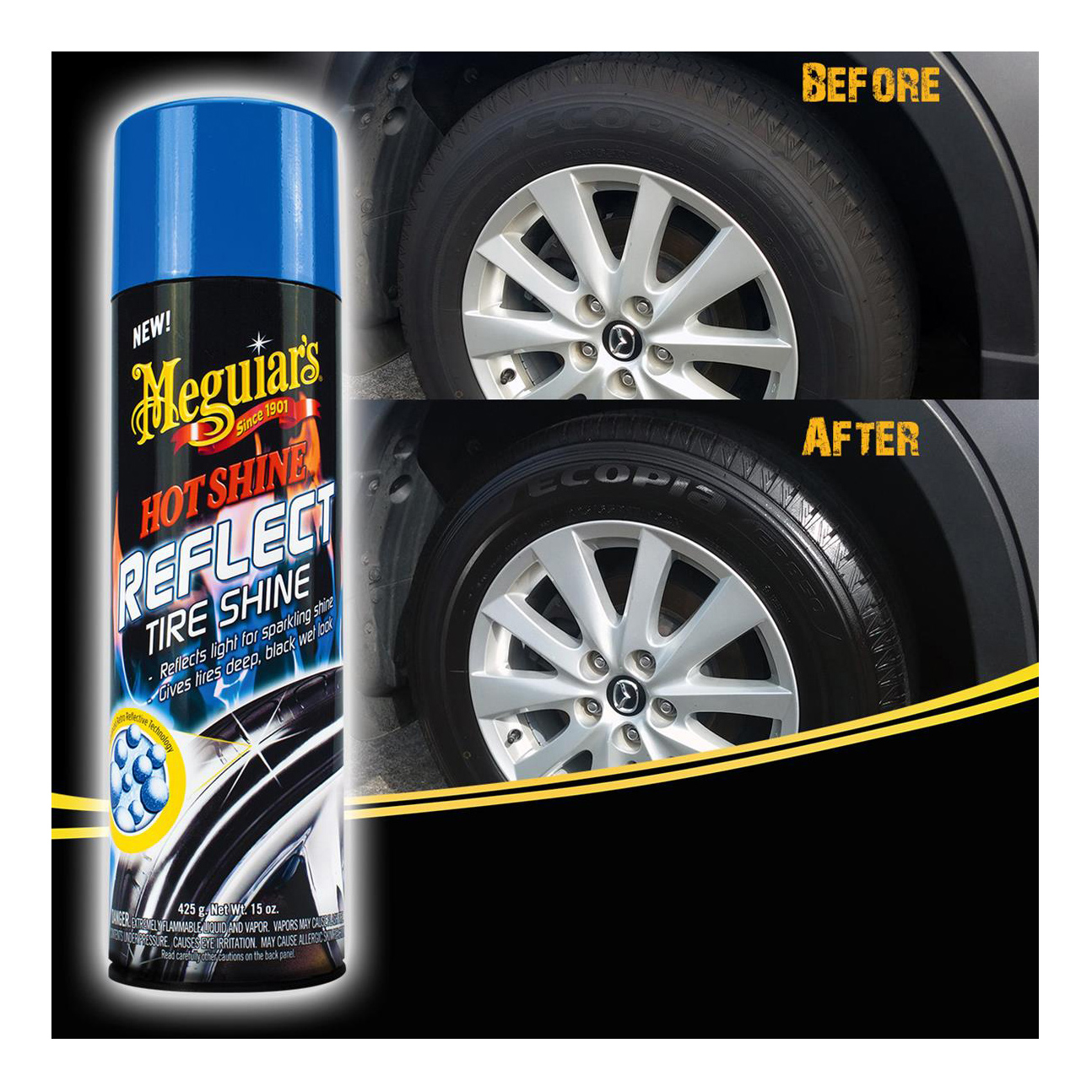 Чернитель шин Meguiar's Hot Shine Reflect 425 г - отзывы покупателей на  Мегамаркет