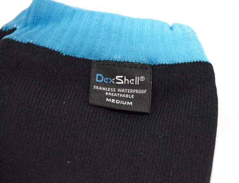 Носки DexShell Waterproof Coolvent голубые; черные XL