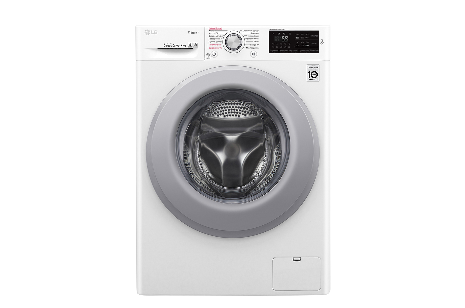 Миниатюра Стиральная машина LG F2M5HS4W белый №2