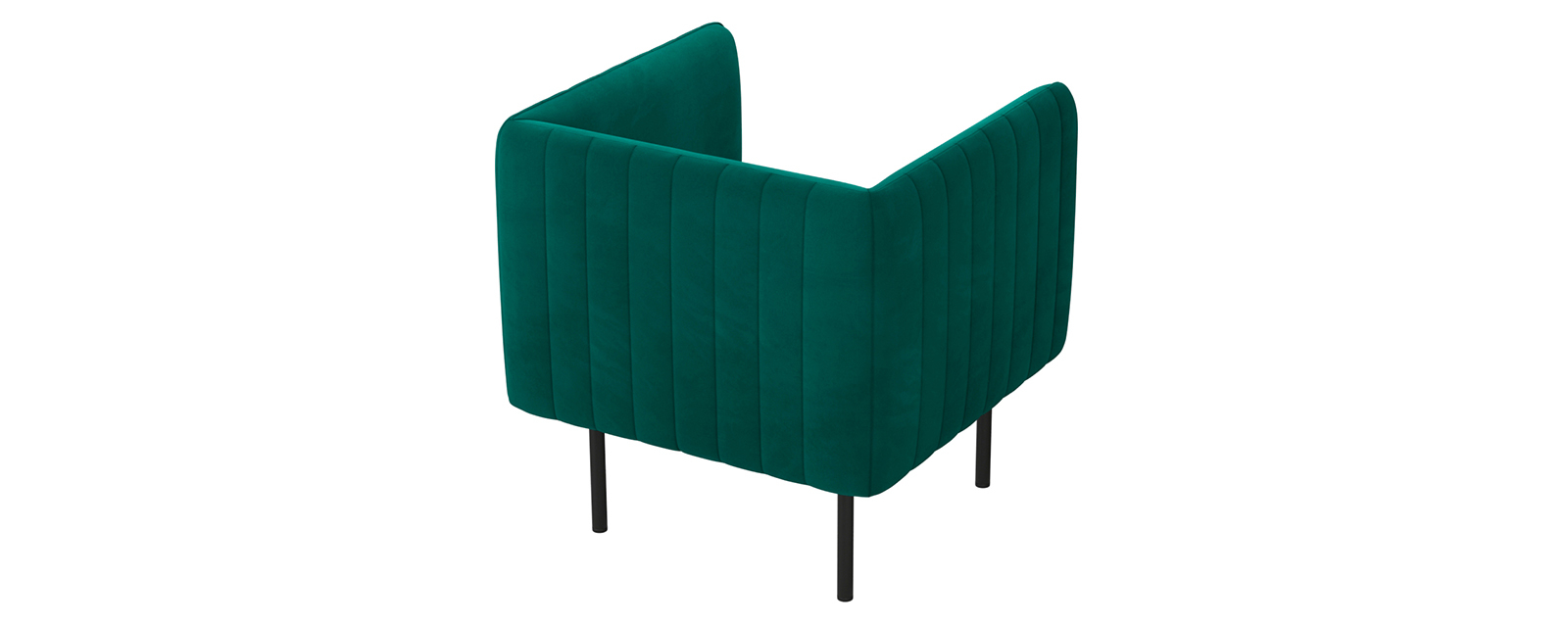 Кресло D1 furniture Рио AAA41219005, изумрудный/коричневый