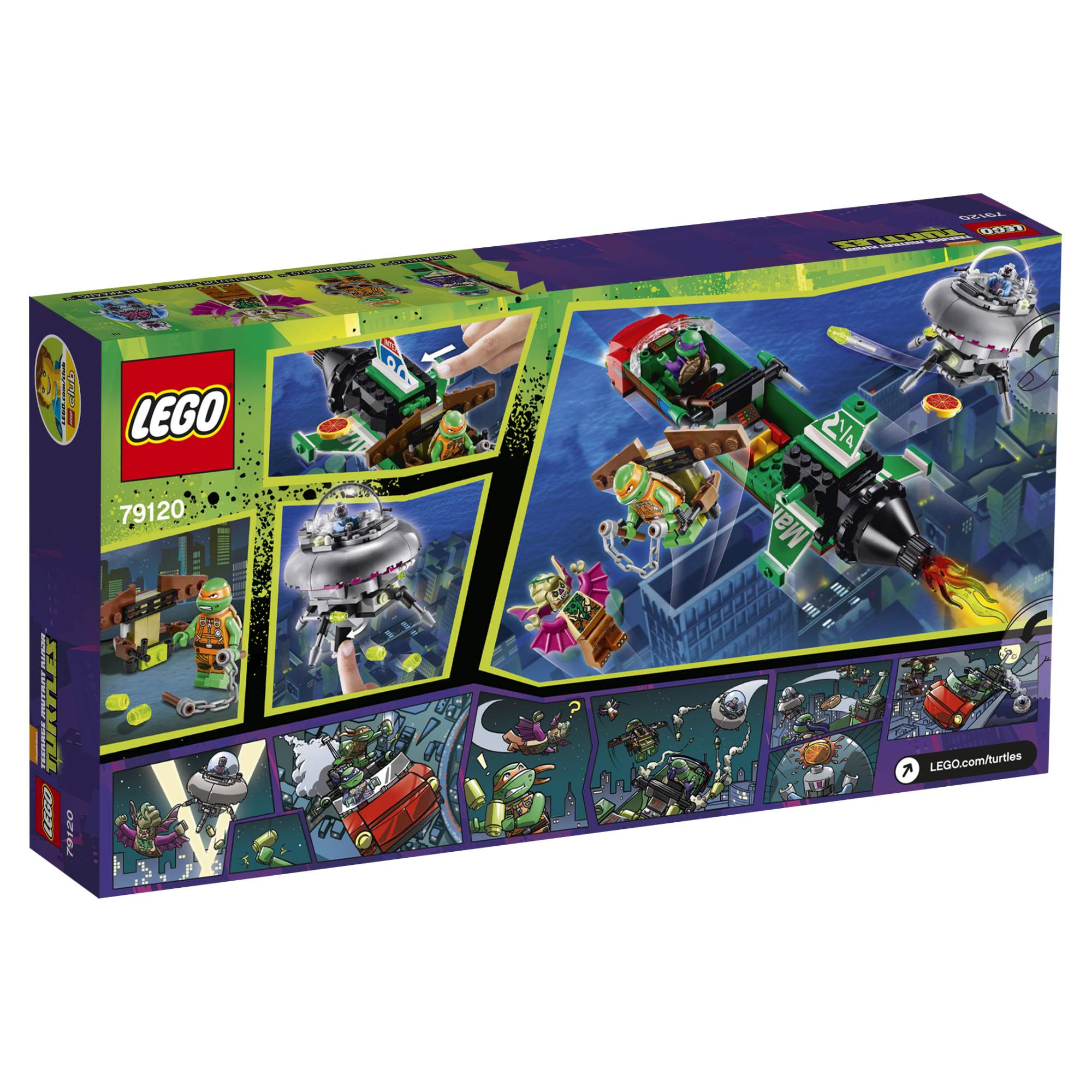 Конструктор LEGO Ninja Turtles Воздушная атака корабля T-Rawket (79120) –  купить в Москве, цены в интернет-магазинах на Мегамаркет