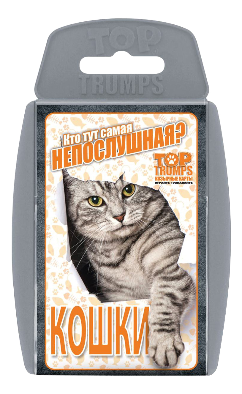 Купить семейная настольная игра TOP TRUMPS Кто тут самая непослушная? -  Кошки, цены на Мегамаркет | Артикул: 100002125332