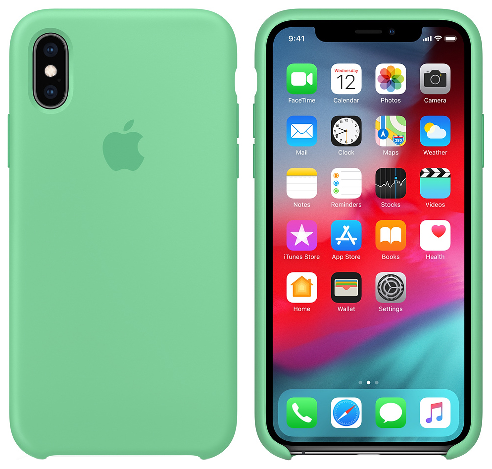 Оригинальный чехол Apple для смартфона MVF52ZM/A iPhone XS Мятный, купить в  Москве, цены в интернет-магазинах на Мегамаркет