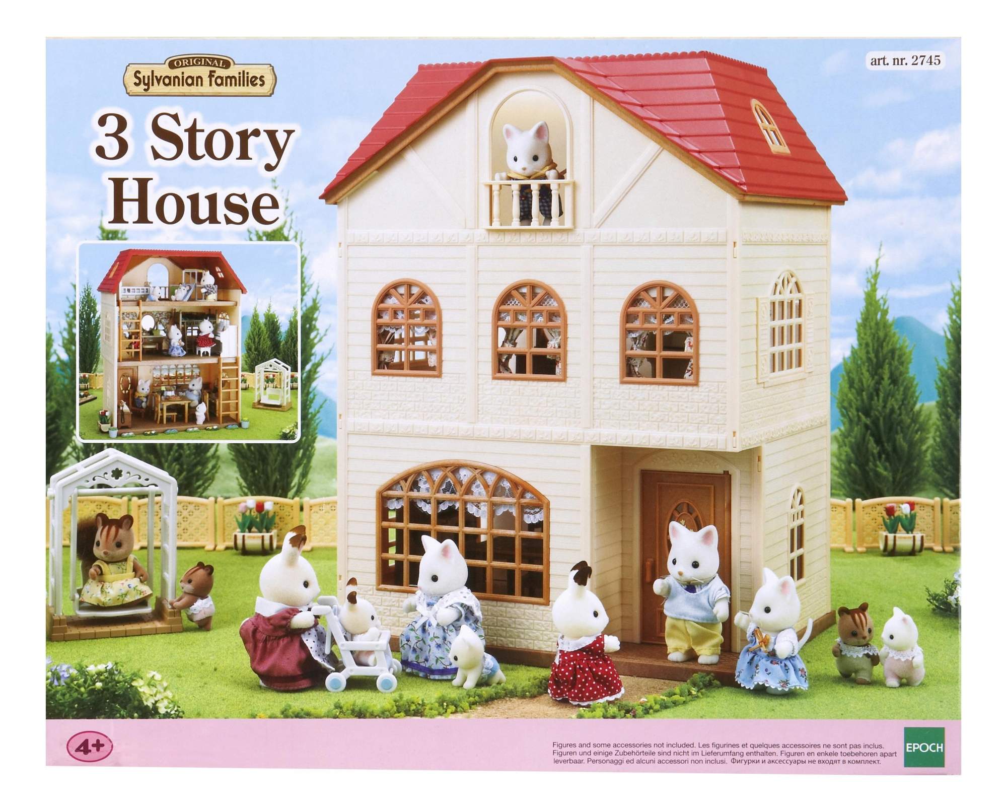 Купить игровой набор Sylvanian Families Трехэтажный дом, цены на Мегамаркет